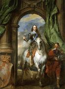 Anthony Van Dyck Charles I with M. de St Antoine oil painting reproduction